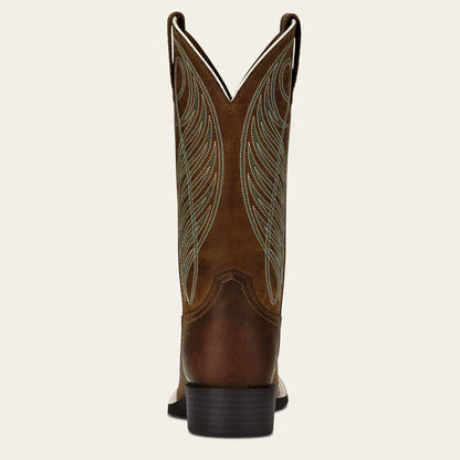 Ariat Round Up Wide Square Toe - Damboots i Tan