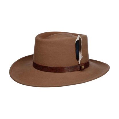 Stetson Gambler Woolfelt Beige i Australisk Ull