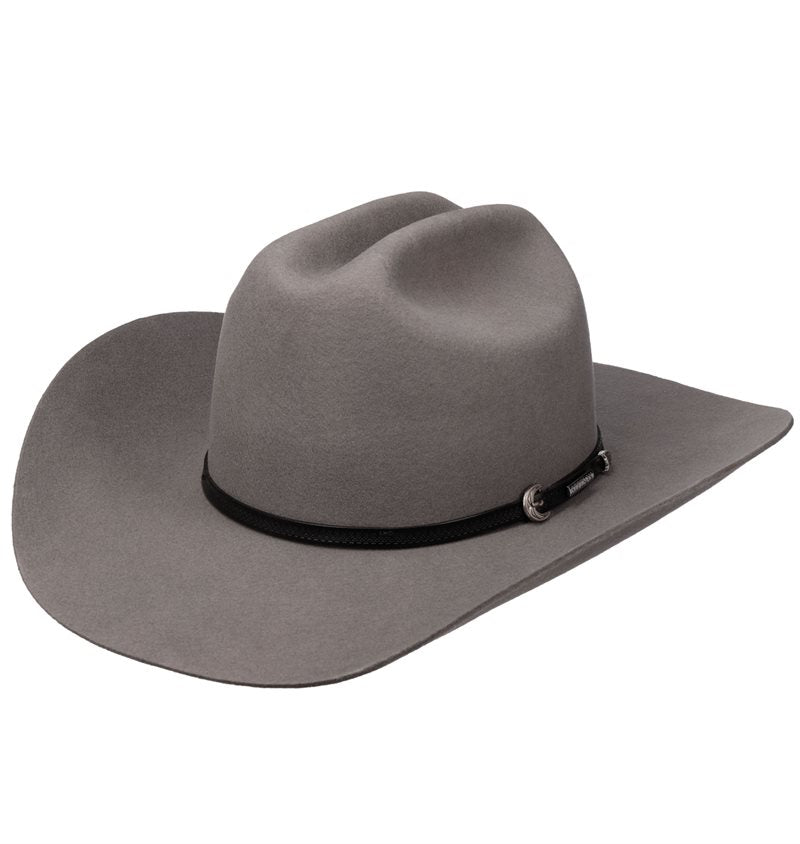 Stetson Laramie Western Woolfelt/Cashmere Hat Grey