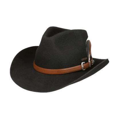 Stetson Western Woolfelt Svart med Asahi Guard