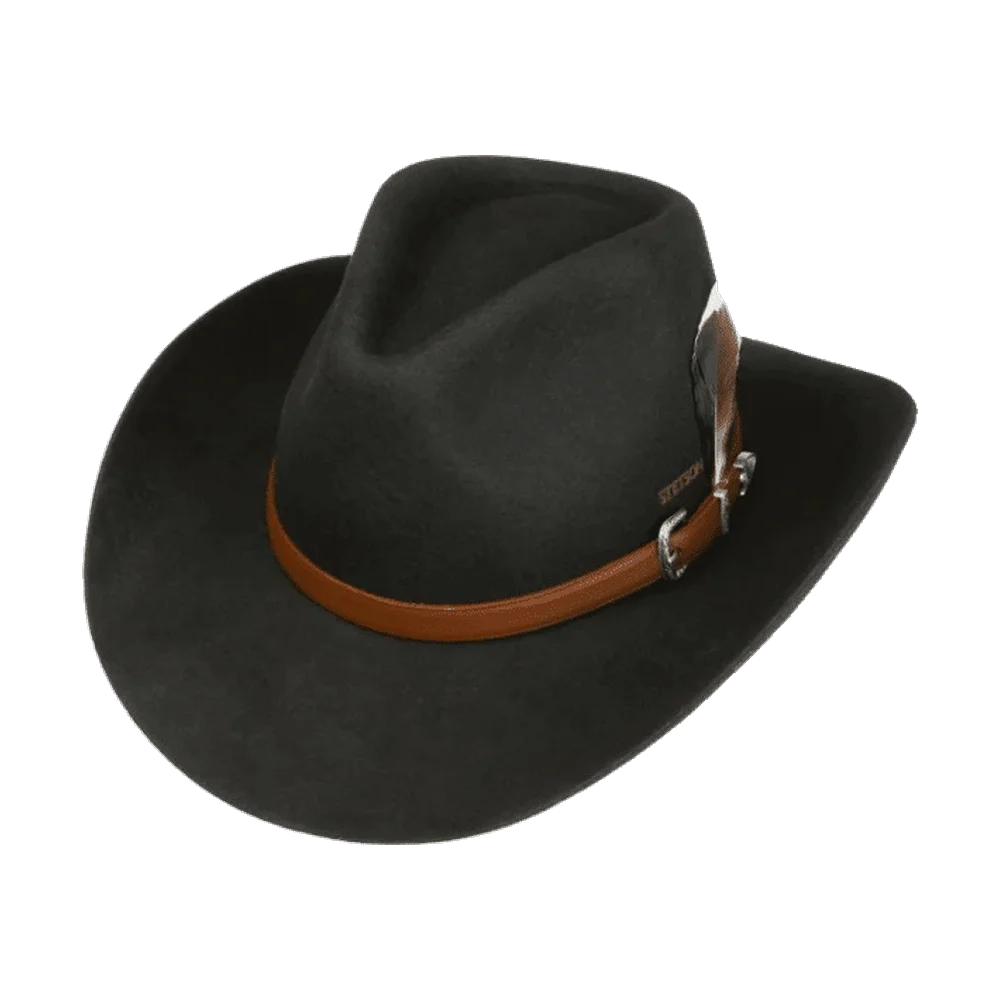 Stetson Western Woolfelt Svart med Asahi Guard