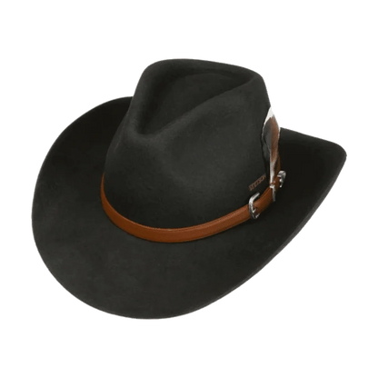 Stetson Western Woolfelt Svart med Asahi Guard