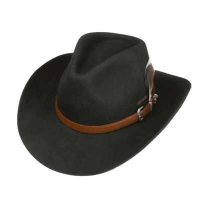 Stetson Western Woolfelt Svart med Asahi Guard