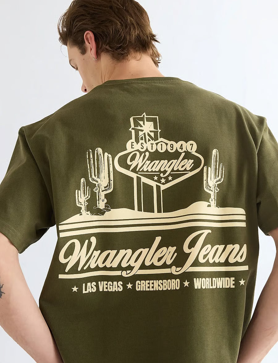 Wrangler Vintage Tee Olive NIght