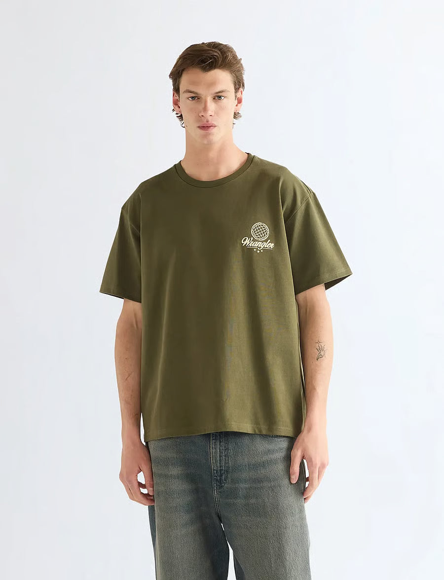 Wrangler Vintage Tee Olive NIght
