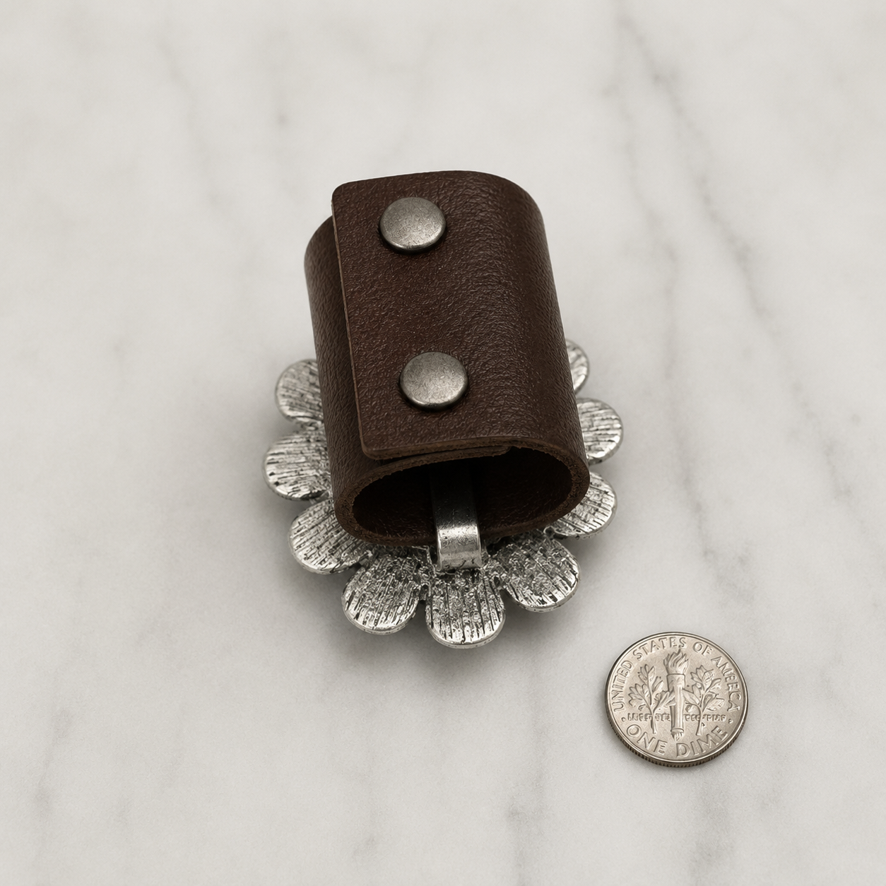 Pink Silver Flower Wild Rag Slide