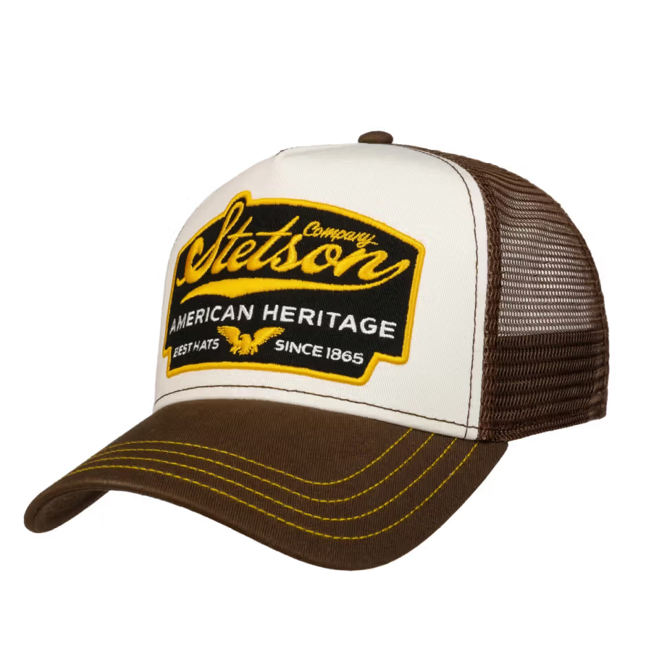 American Heritage Brown Trucker Keps Stetson