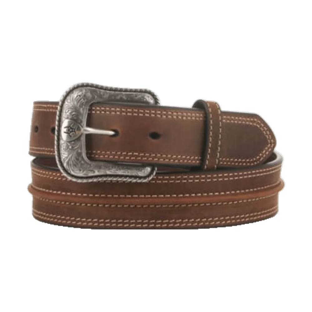 Ariat Medium Brown Center Cord Western Belt