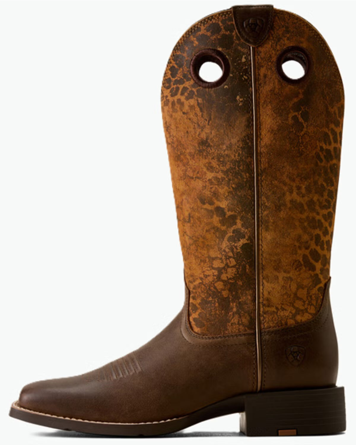 Ariat Round Up Ryder Dark Cacao/ Distressed Leopard