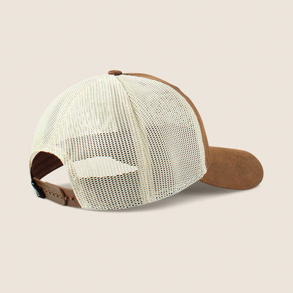 Floral Leather Patch Cap