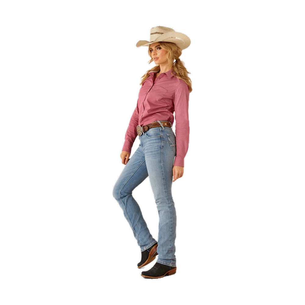 Team Kirby Western Shirt Rose Wine Ariat