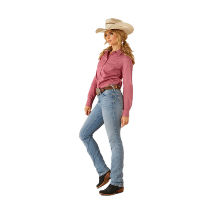 Team Kirby Western Shirt Rose Wine Ariat