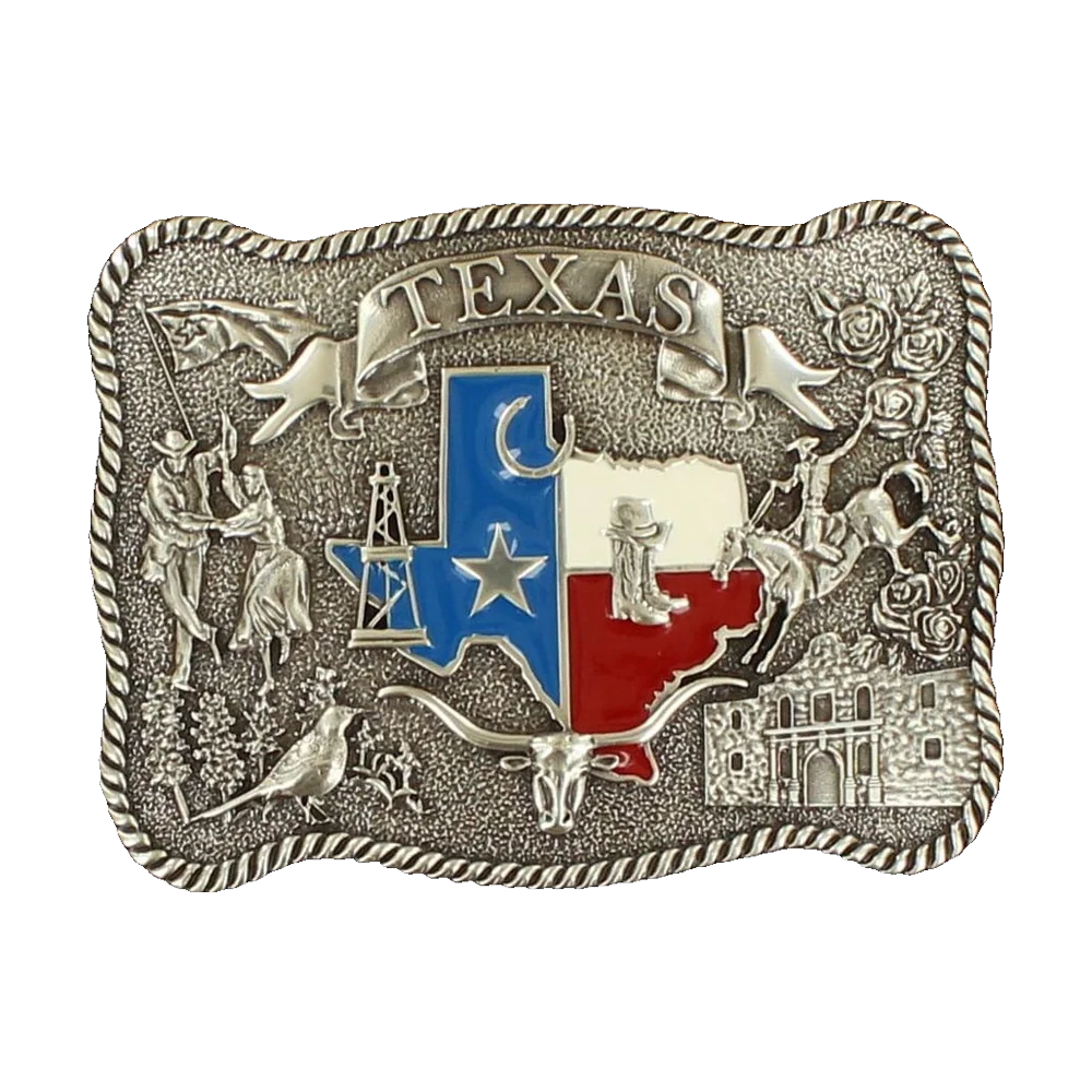 Bältesspänne State Of Texas Red/White/Blue