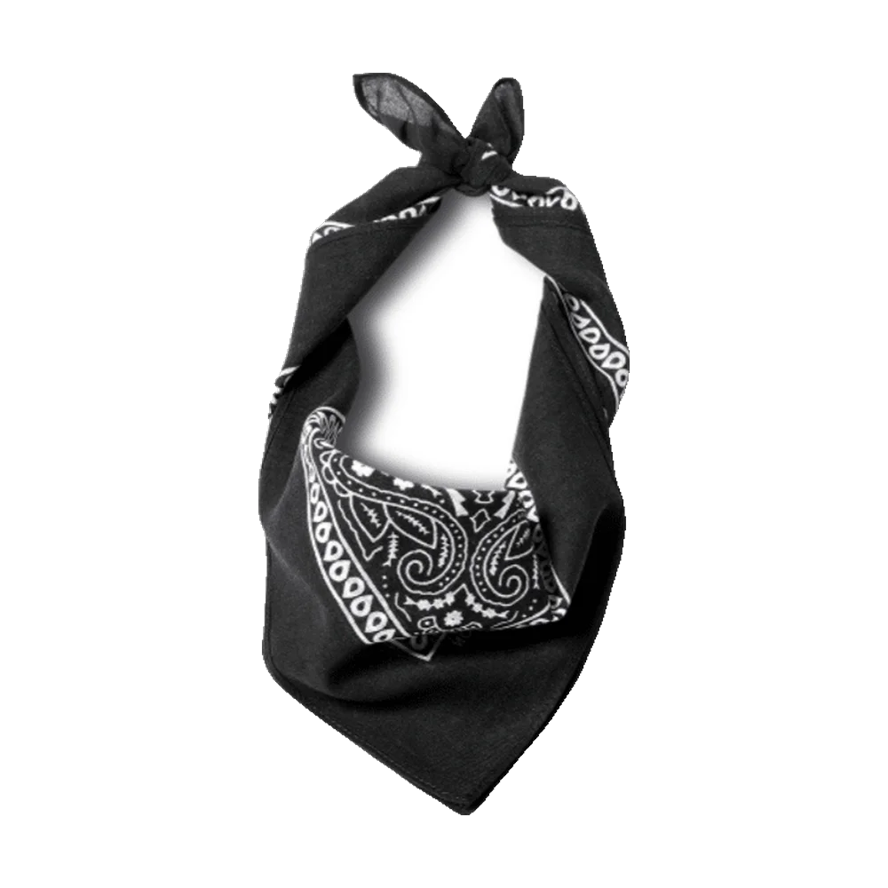Bandana Black – Svart Klassisk Westernbandana