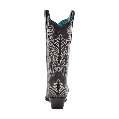 Corral Black Overlay Western Boots Dam