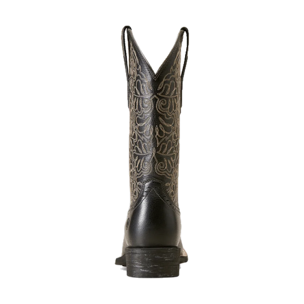 Round Up Remuda Black Western Boots Ariat