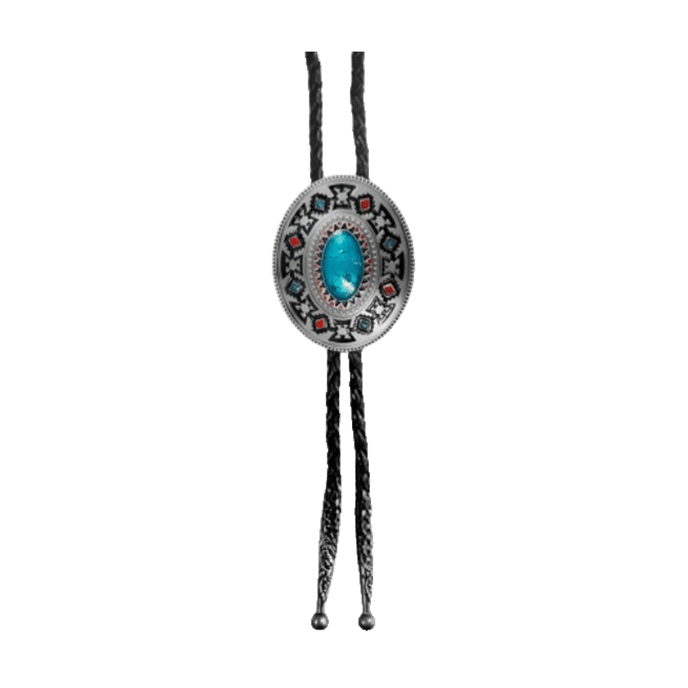 Bolo Tie Aztec Turkos