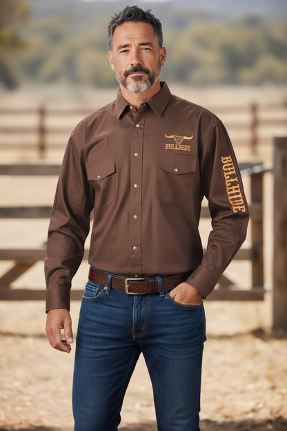 Bullhide Western Shirt Brown