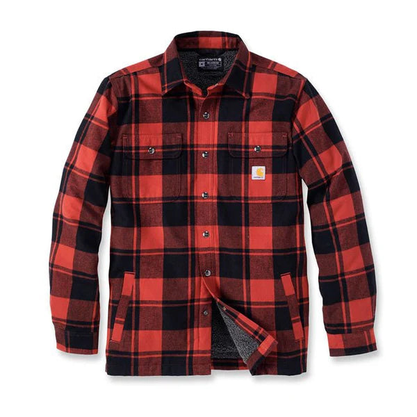 Carhartt Sherpa Lined Flannel Plaid Skjorta