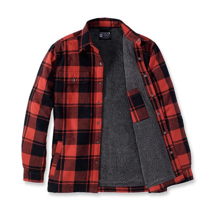 Carhartt Sherpa Lined Flannel Plaid Skjorta