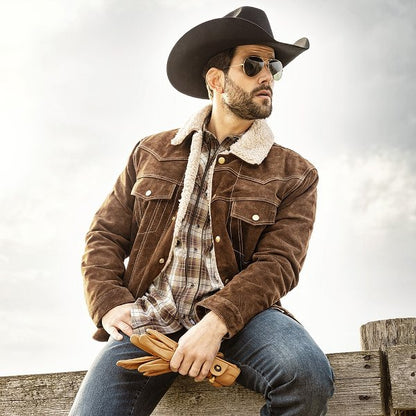 Decker Brown Jacket Stars and Stripes