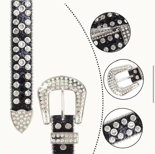 Rhinestone Western Bälte Barn