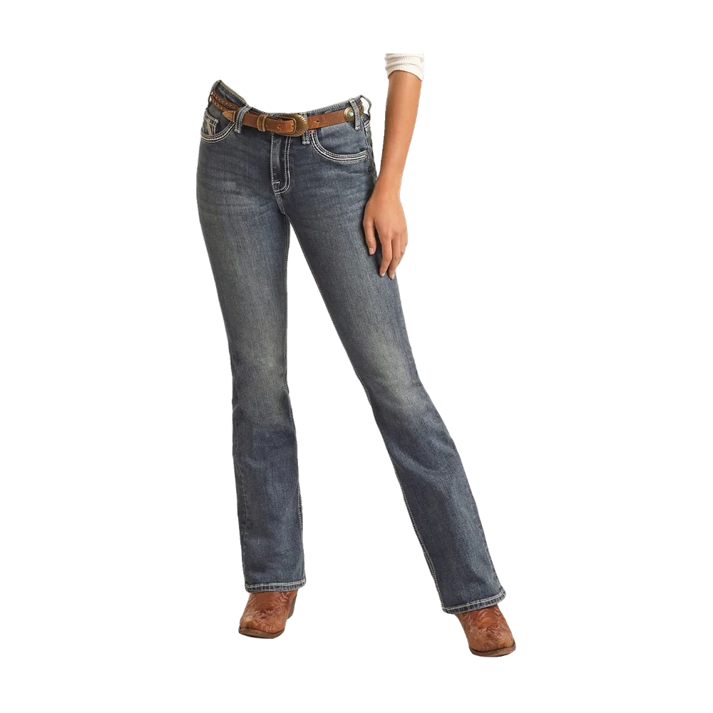 Running Horse Boot Cut Jeans Rock and Roll Denim