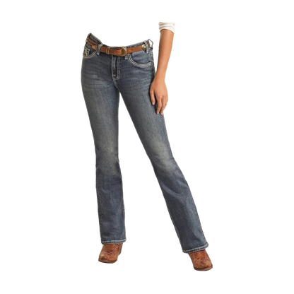 Running Horse Boot Cut Jeans Rock and Roll Denim