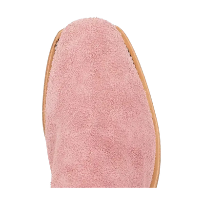 Fenoglio Pink Roughout w/Turquoise - Damboots i Rosa