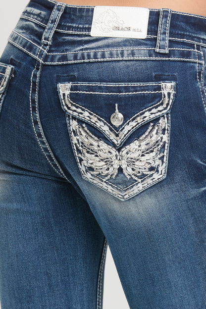 Wing Modify Boot Cut Jeans Grace In La