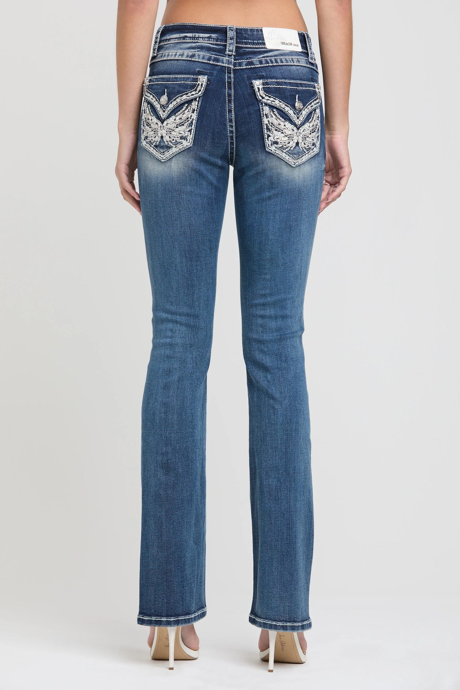Wing Modify Boot Cut Jeans Grace In La
