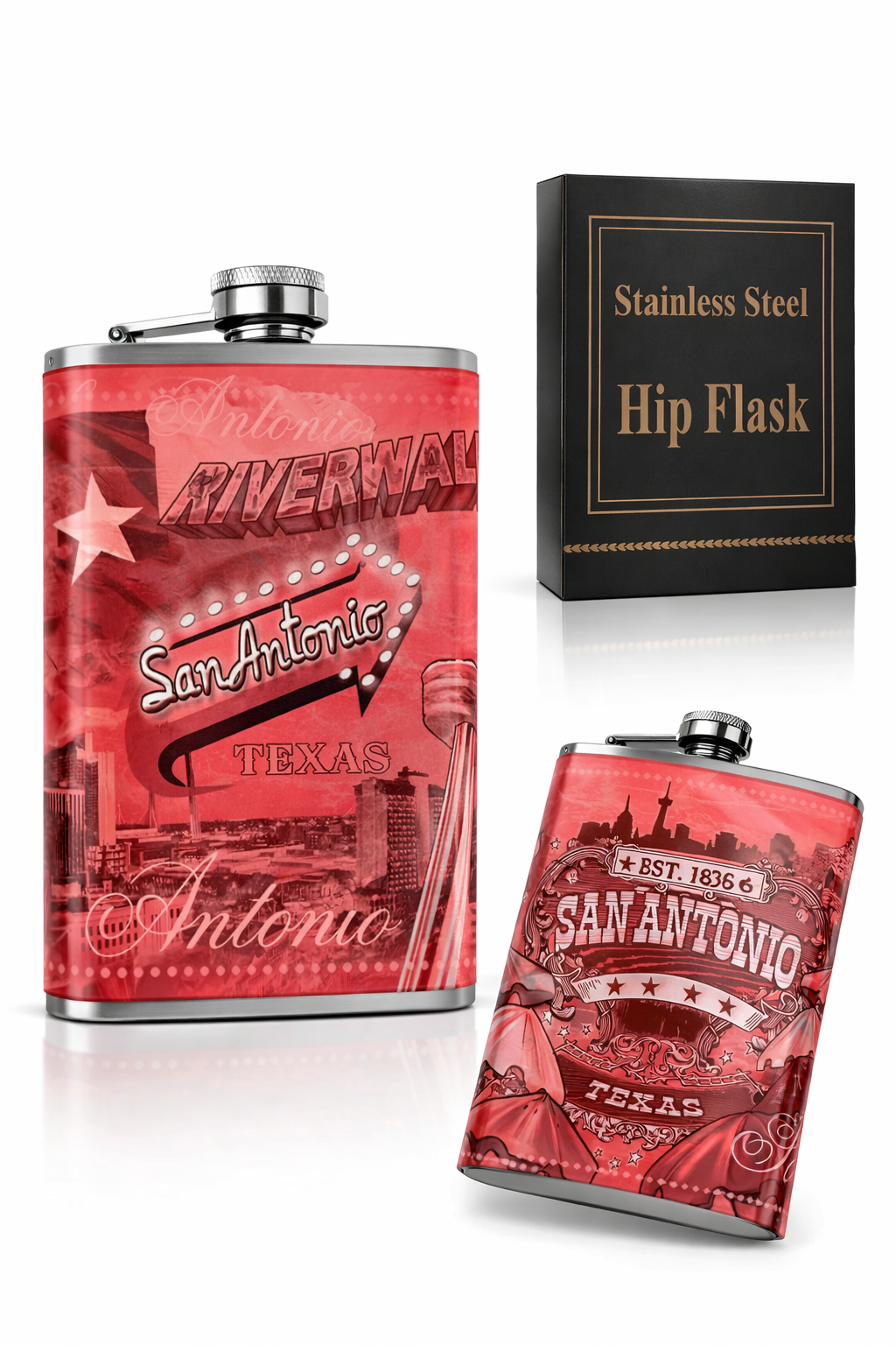 Hip Flask San Antonio Riverwalk