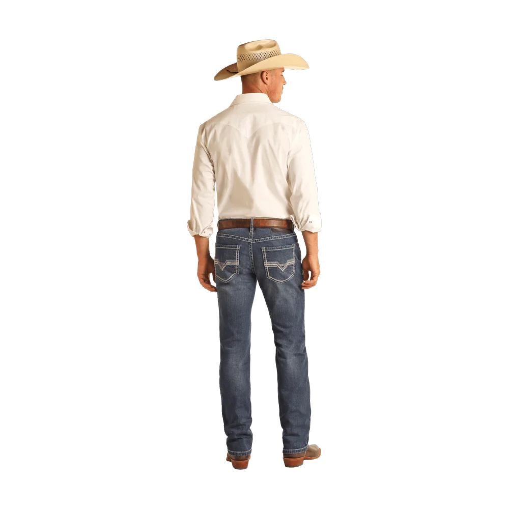 Rock&amp;Roll Denim Raised Straight Leg Jeans