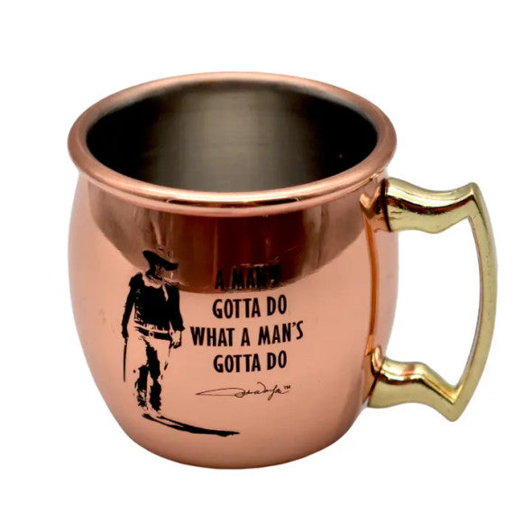 John Wayne Copper Buckle Shot Glass