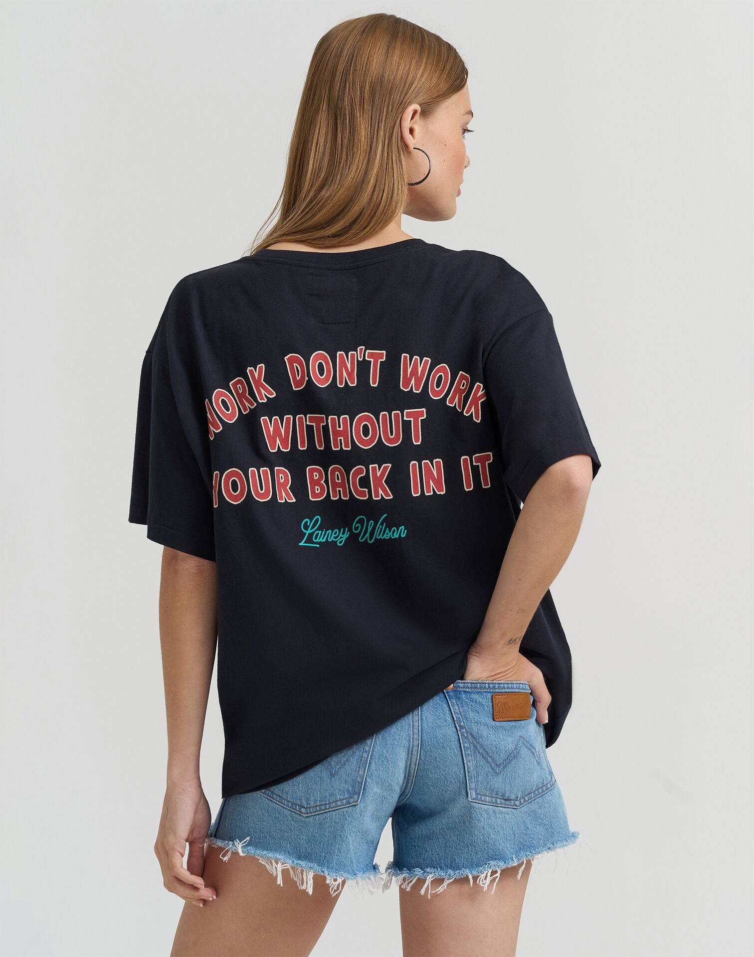 Lainey Wilson x Wrangler Work Oversized Tee