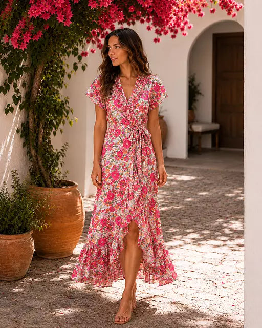 Long Wrap Dress