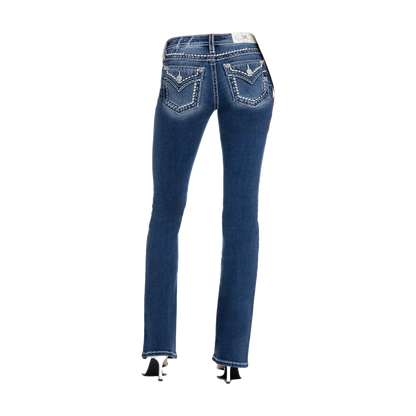 Cora Stitched Bootcut Jeans Miss Me