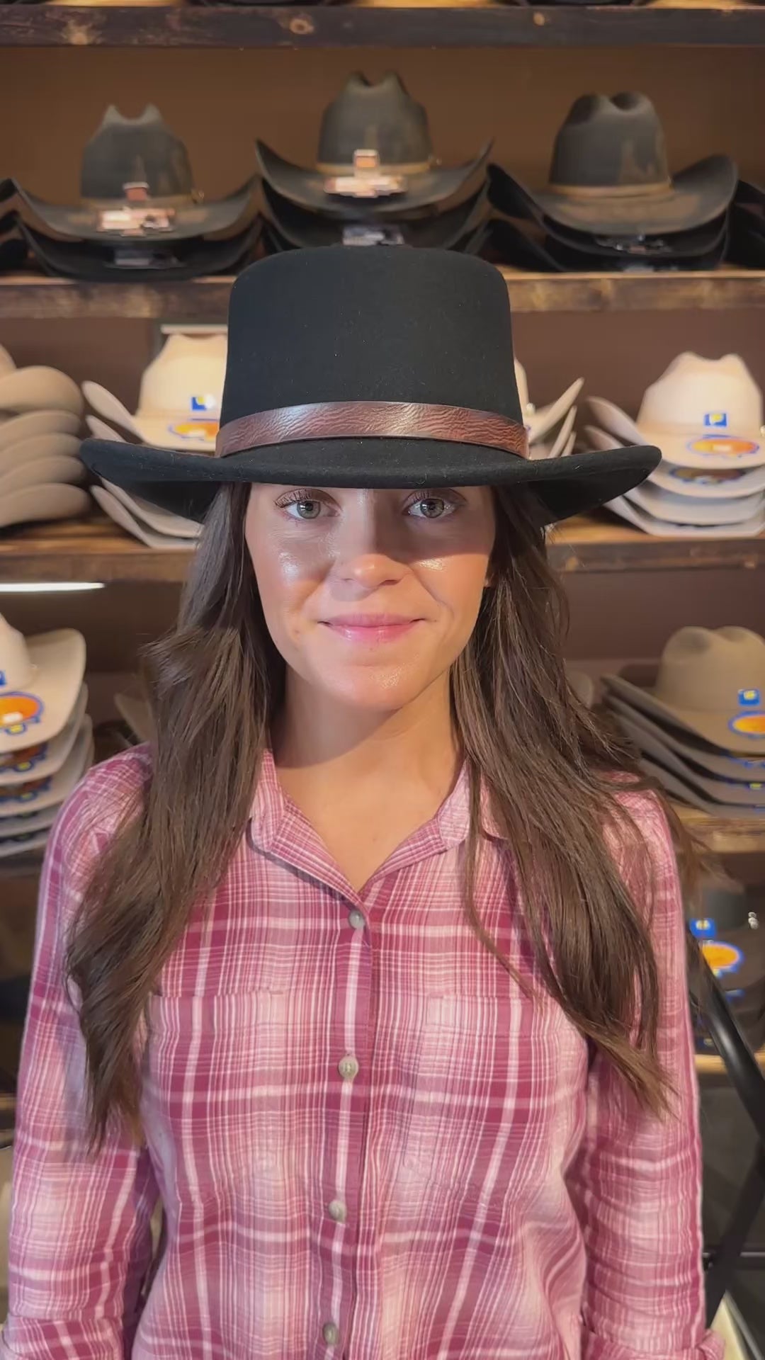 Stetson Gambler Woolfelt Black Westernhatt