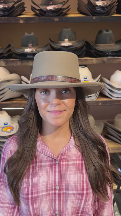 Stetson Gambler Woolfelt Beige i Australisk Ull