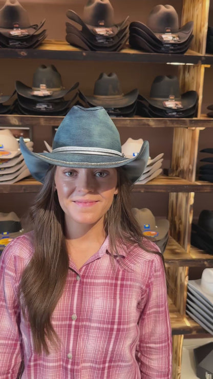 Born To Shine Denim Western Hat