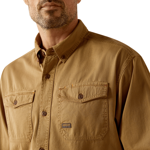 Rebar Washed Twill Work Shirt Ariat