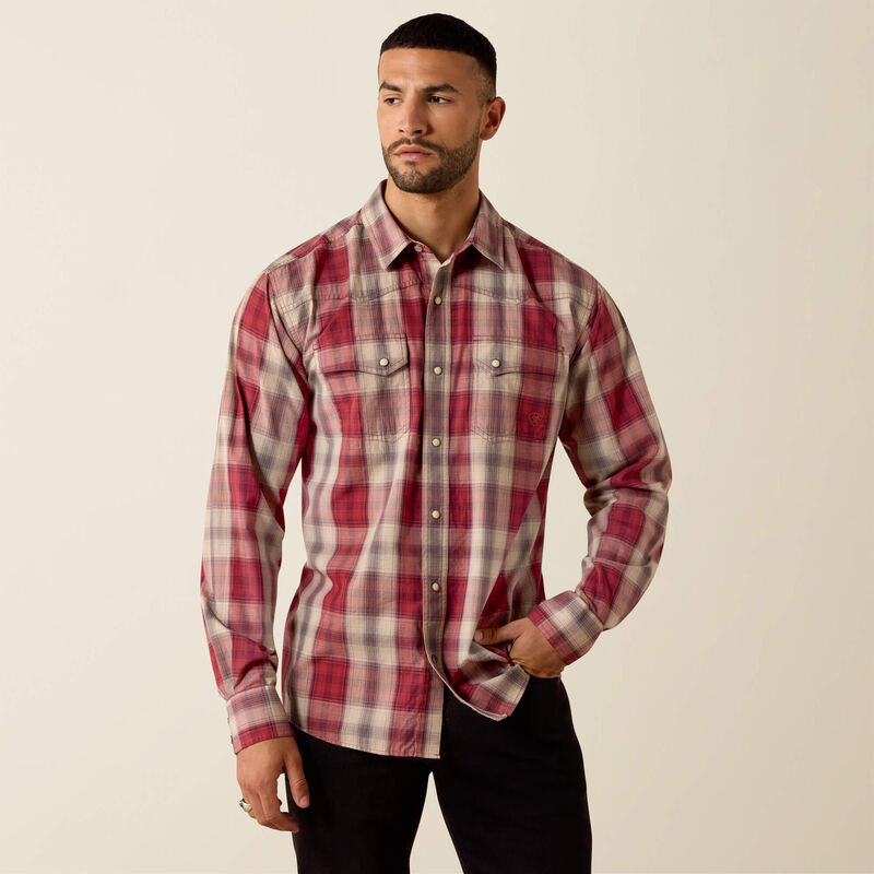 Retro Hawthorne Fitted Western Snap Shirt