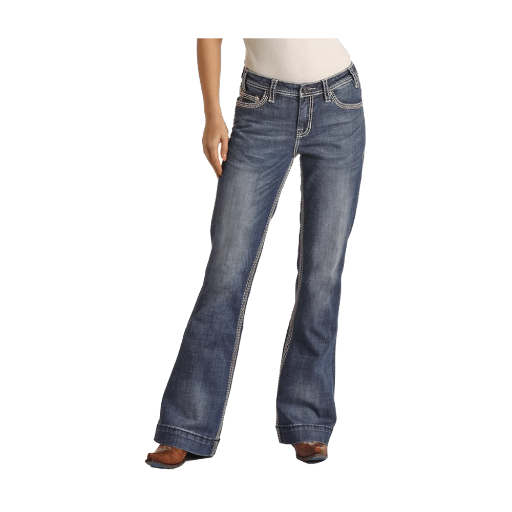 Petal Stitch Trouser Jeans