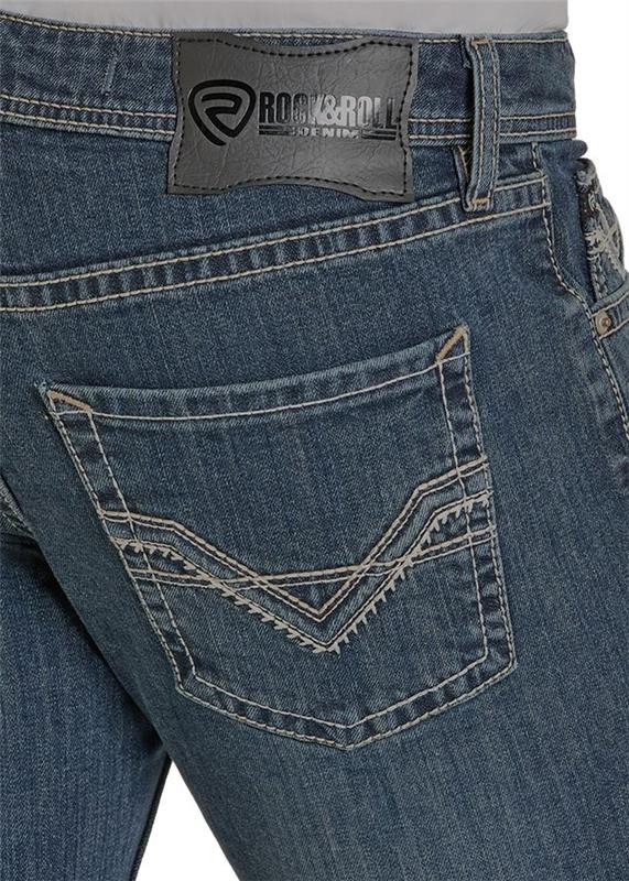 Raised Denim Boot Cut Jeans