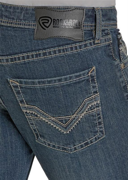 Raised Denim Boot Cut Jeans