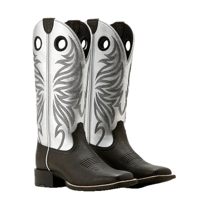 Round Up Ryder Silver Western Boots Ariat