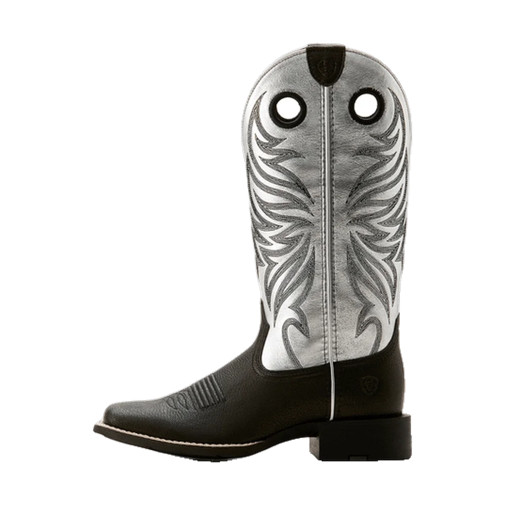 Round Up Ryder Silver Western Boots Ariat