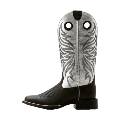 Round Up Ryder Silver Western Boots Ariat
