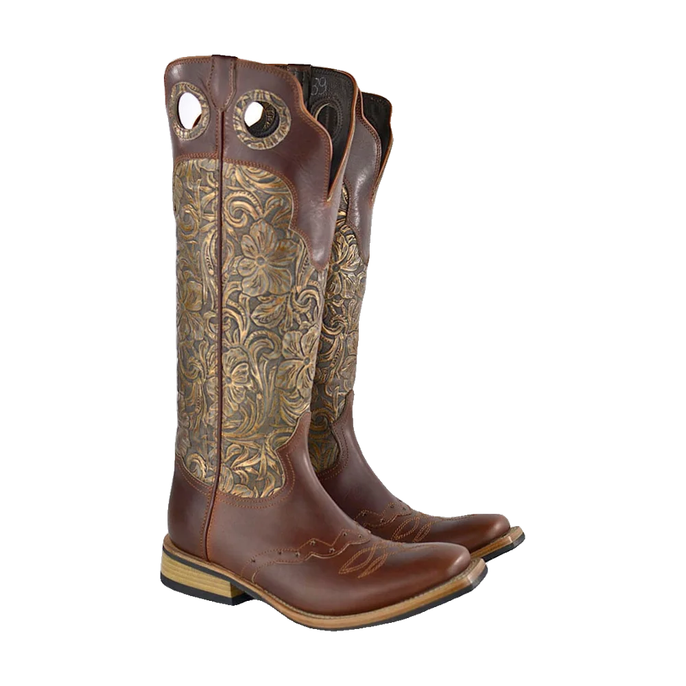 Buckaroo Brown Lebrion Marrone Cuoio- Secchiari Western Boots