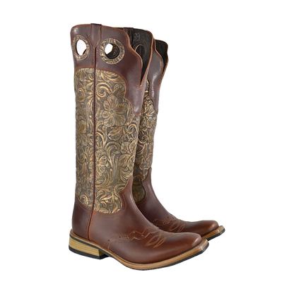 Buckaroo Brown Lebrion Marrone Cuoio- Secchiari Western Boots